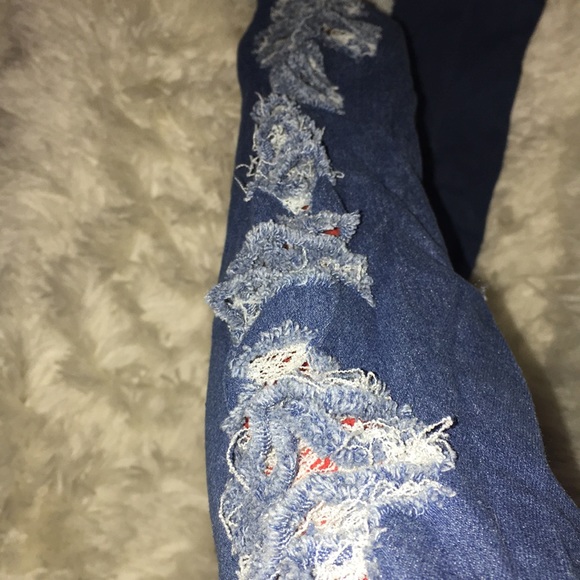 👩🏽‍🎓SALE- Dark Blue Thigh High Open Back Boots - Picture 5 of 6